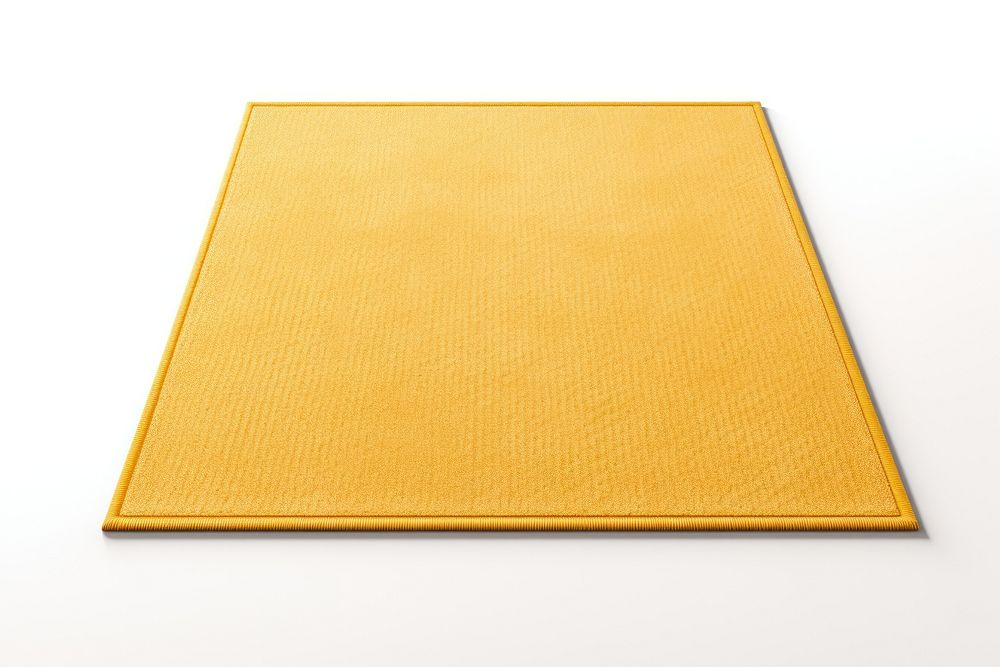 Light yellow rug backgrounds mat white background. AI generated Image by rawpixel.