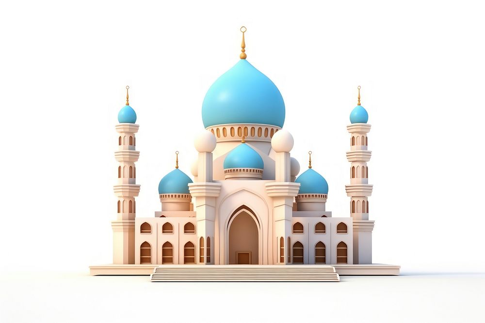 Mosque architecture building dome. AI generated Image by rawpixel.