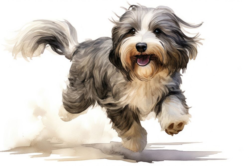 Running terrier mammal animal. AI generated Image by rawpixel.
