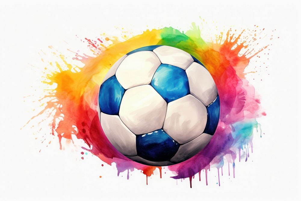 Soccer ball football sports competition. AI generated Image by rawpixel.