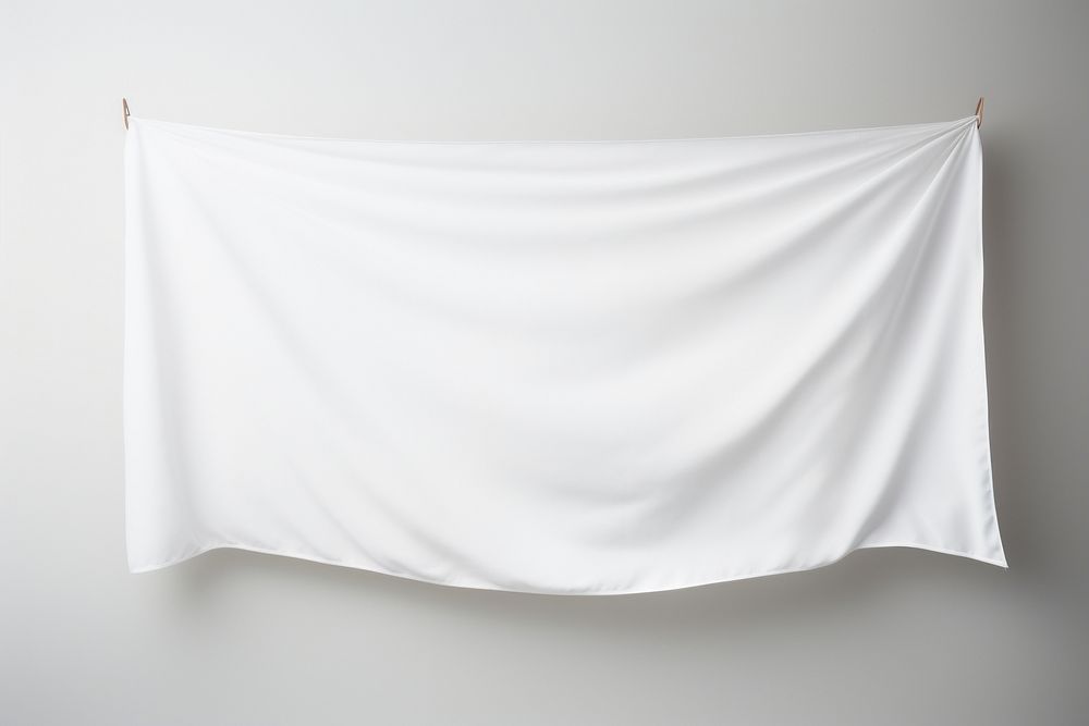 White banner white background electronics coathanger. AI generated Image by rawpixel.