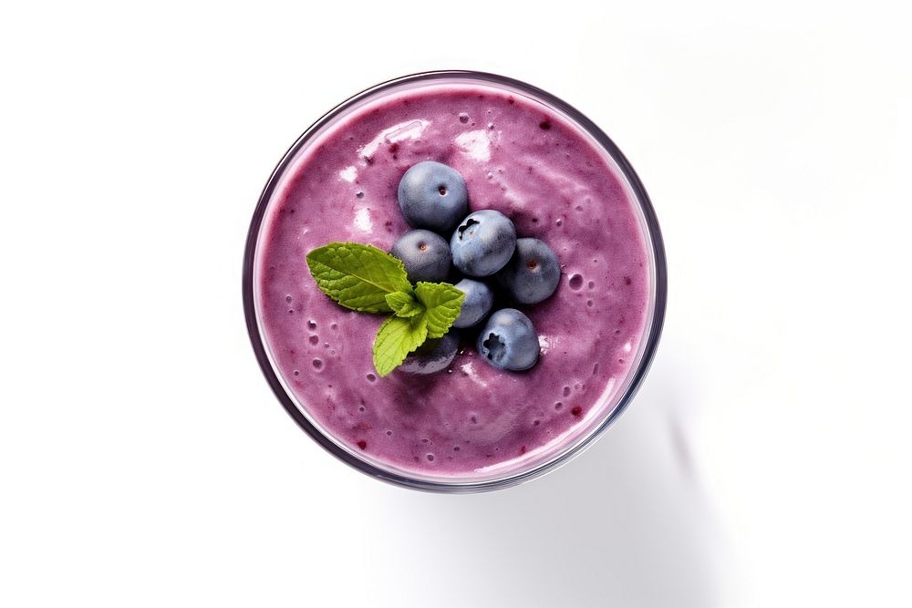 Blueberry smoothie fruit juice drink. AI generated Image by rawpixel.