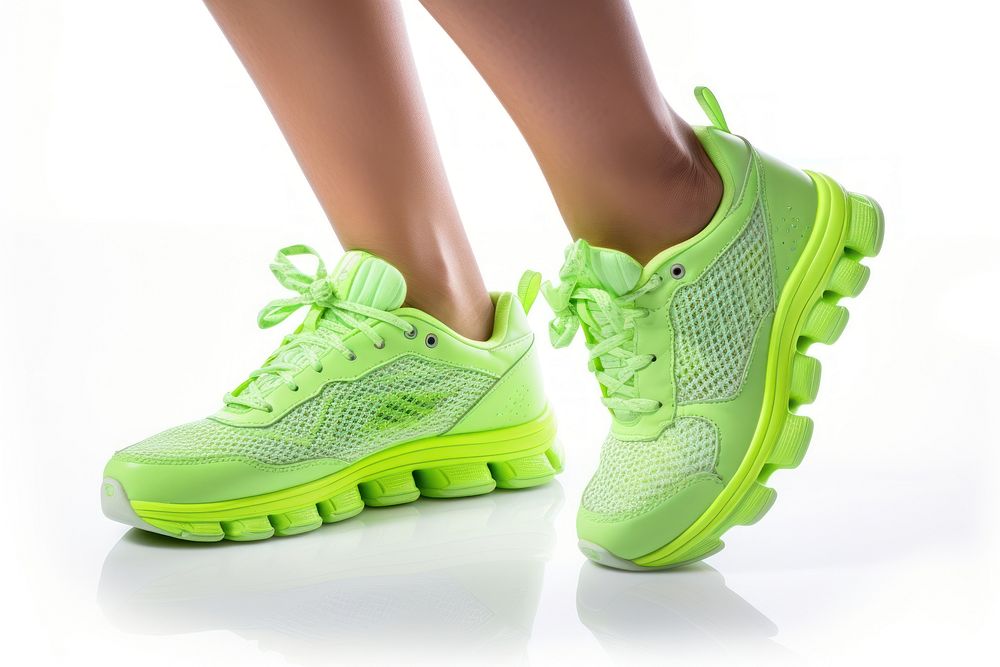 Sport shoes footwear sports green. AI generated Image by rawpixel.