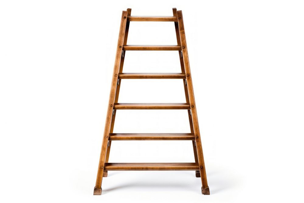 Wooden ladder architecture furniture shelving. AI generated Image by rawpixel.