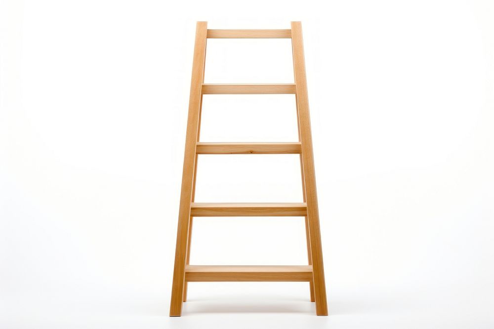 Wooden ladder architecture simplicity furniture. AI generated Image by rawpixel.