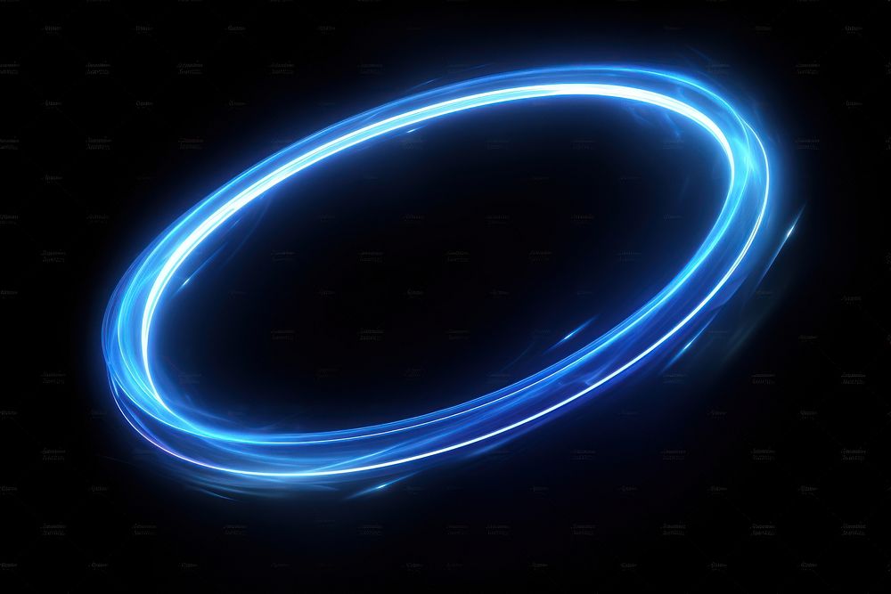 Blue light ring effect AI generated image by rawpixel