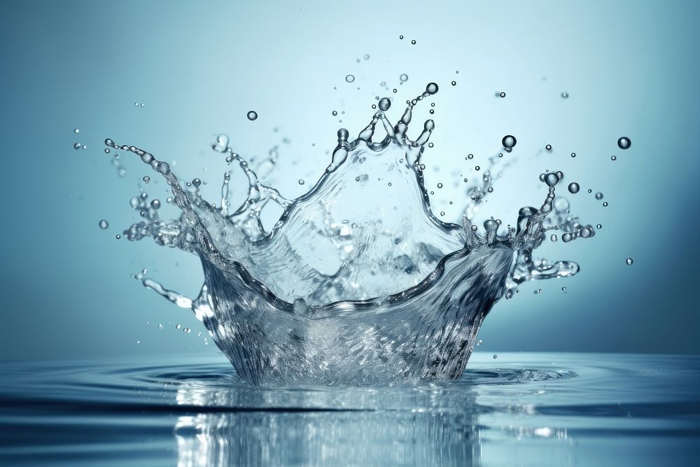 Splash water refreshment simplicity reflection. AI generated Image by rawpixel.