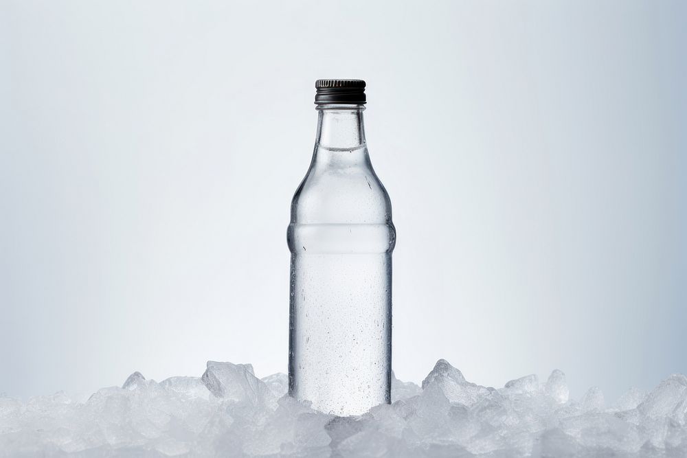 Bottle glass ice architecture. AI generated Image by rawpixel.
