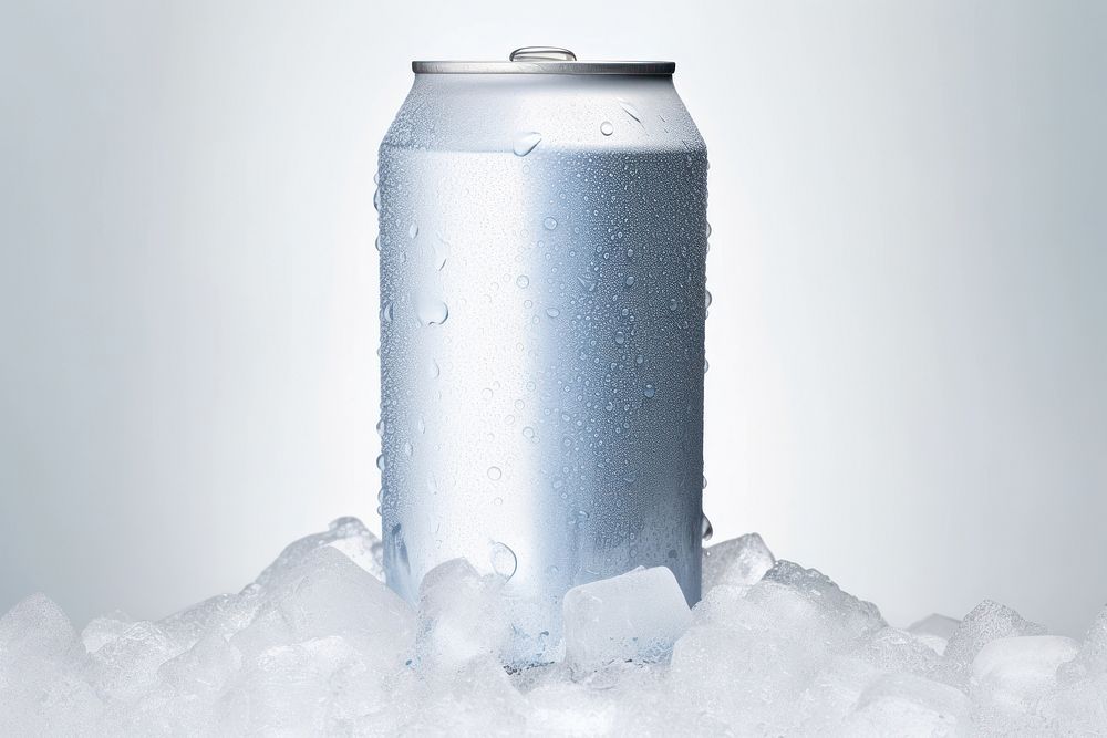 Ice refreshment freshness aluminum. AI generated Image by rawpixel.