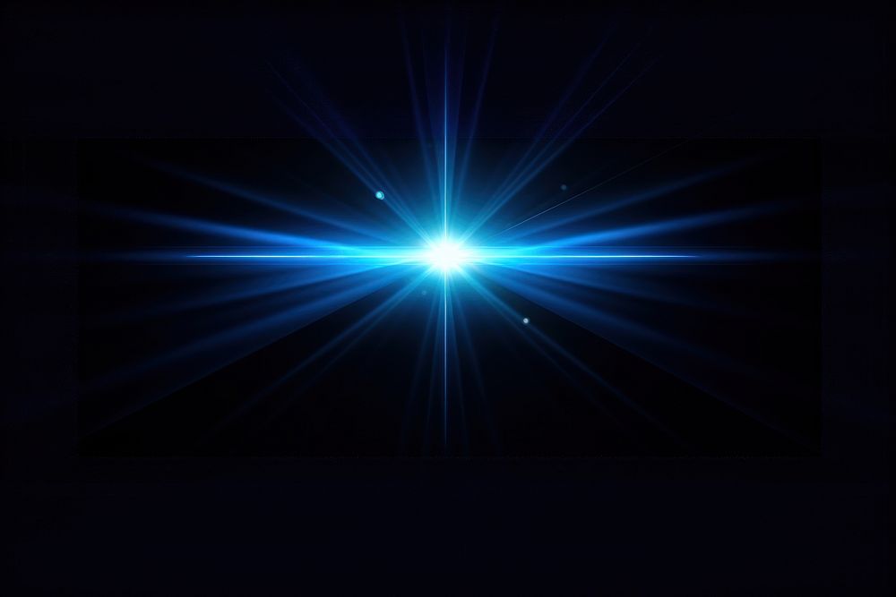 Shining star effect, black background, AI generated image by rawpixel