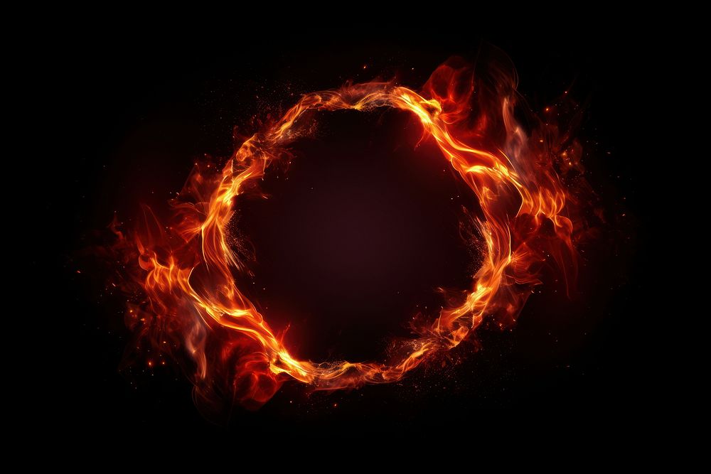 Fire space red illuminated. AI generated Image by rawpixel.