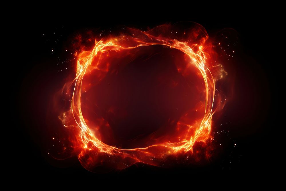 Fire night space red. AI generated Image by rawpixel.