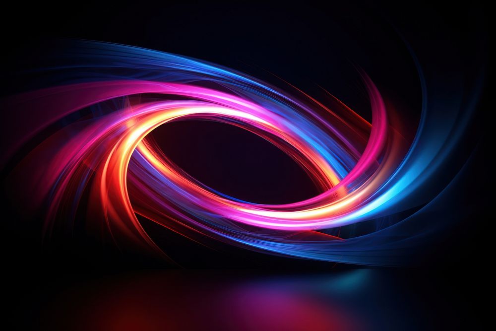 Abstract neon light effect, AI generated image by rawpixel