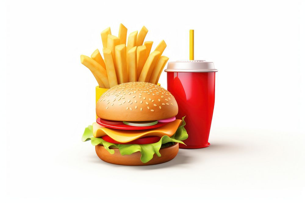 Food emoji ketchup meal white background. AI generated Image by rawpixel.