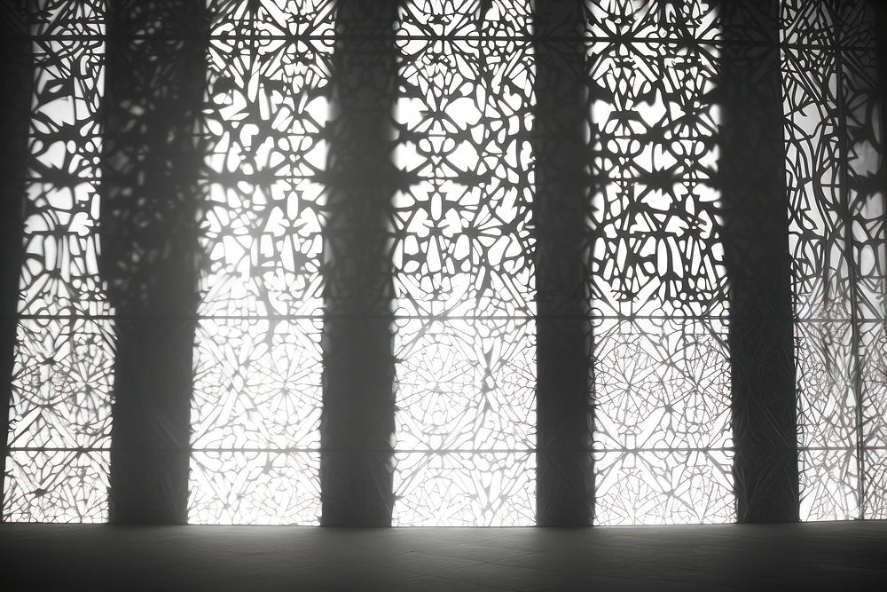 Window silhouette pattern shadow. 