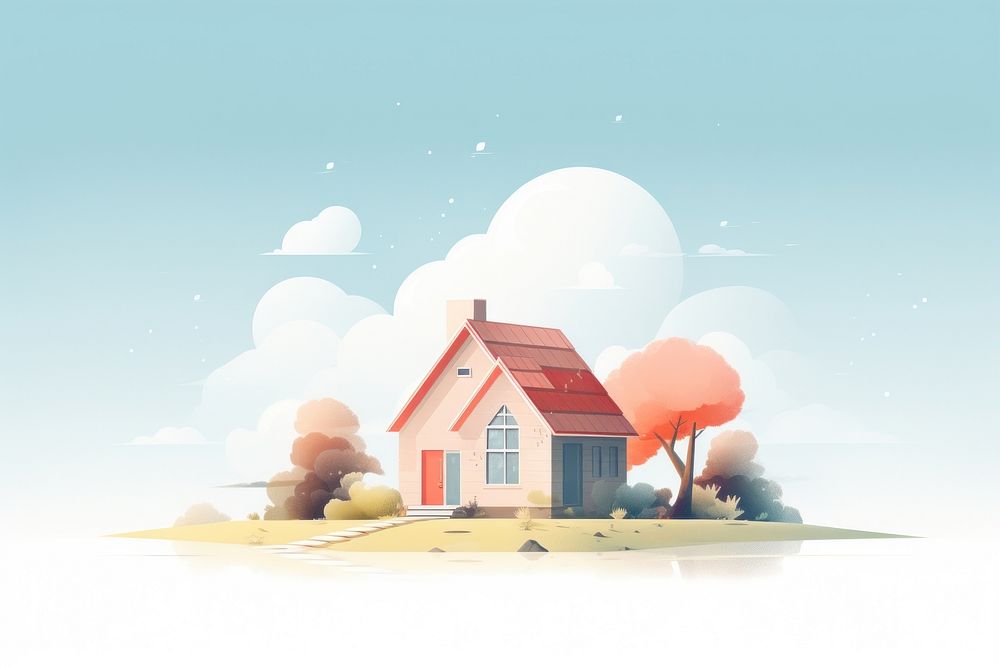 Family home architecture building outdoors. AI generated Image by rawpixel.