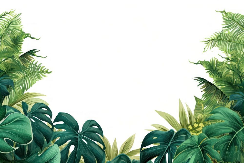 Jungle leaves backgrounds outdoors nature. AI generated Image by rawpixel.
