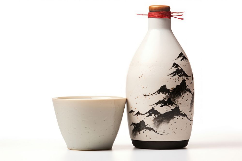 Pottery drink milk cup. AI generated Image by rawpixel.