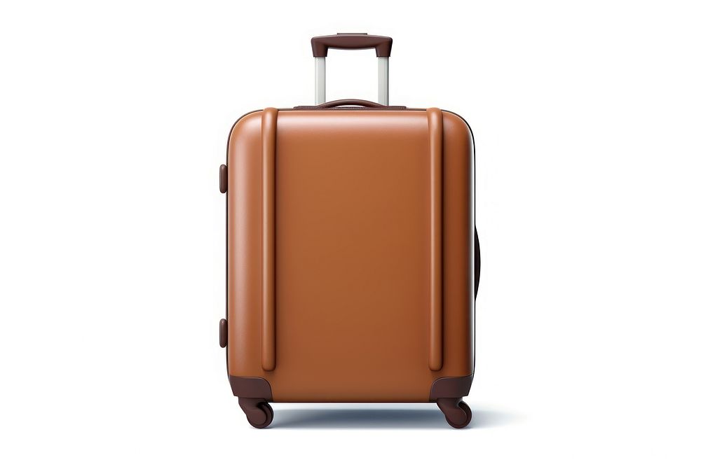 Luggage Emoji luggage suitcase white background. AI generated Image by rawpixel.
