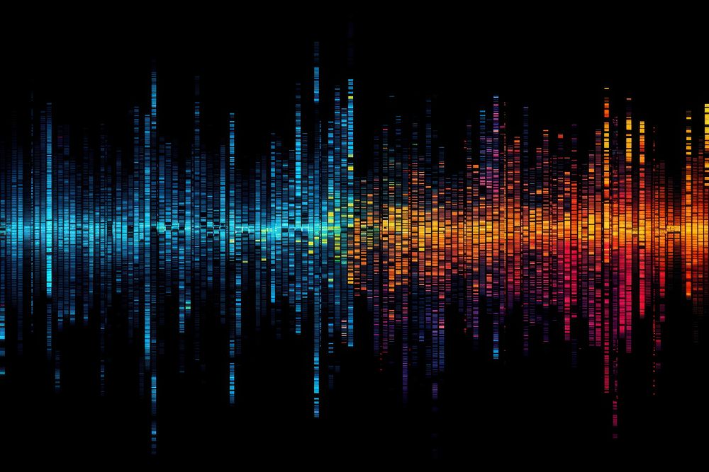 Rainbow sound wave effect   by rawpixel