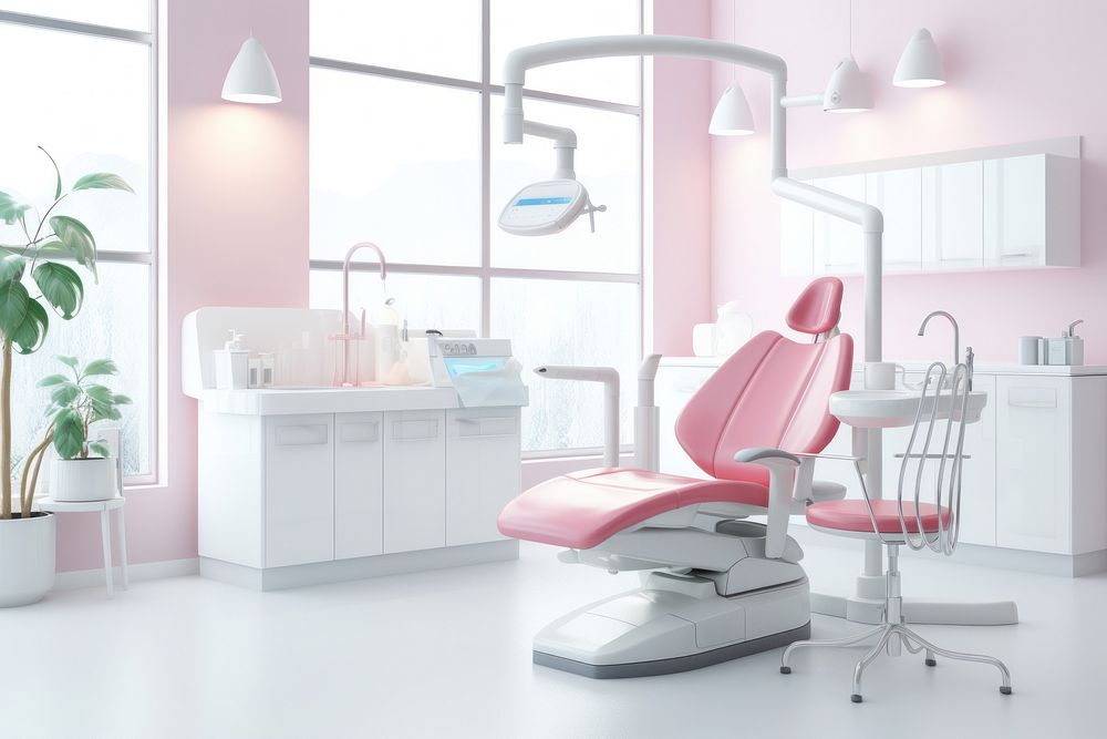 Dentist clinic architecture hospital chair. AI generated Image by rawpixel.