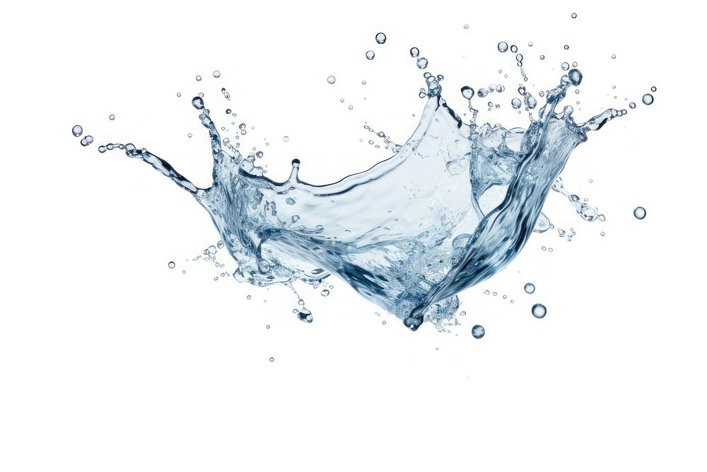 Water splash backgrounds white background splattered. AI generated Image by rawpixel.