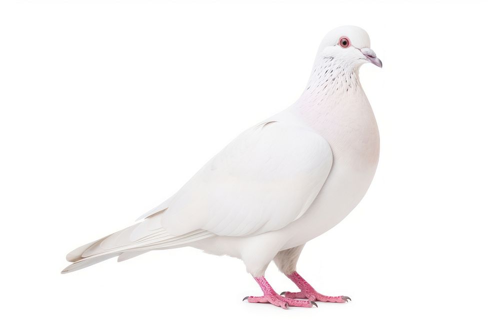White dove animal pigeon bird. AI generated Image by rawpixel.
