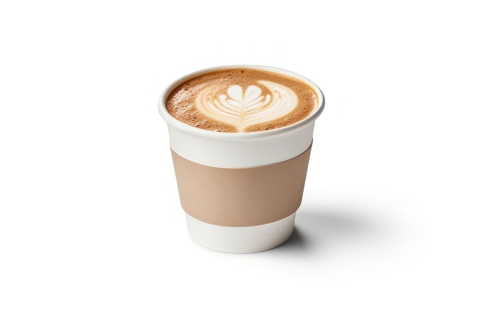 Cappuchino cup coffee latte. AI generated Image by rawpixel.