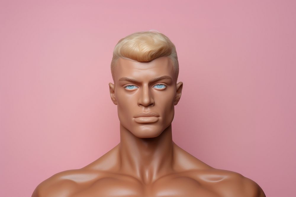 Men rubber doll portrait adult bodybuilding. AI generated Image by rawpixel.
