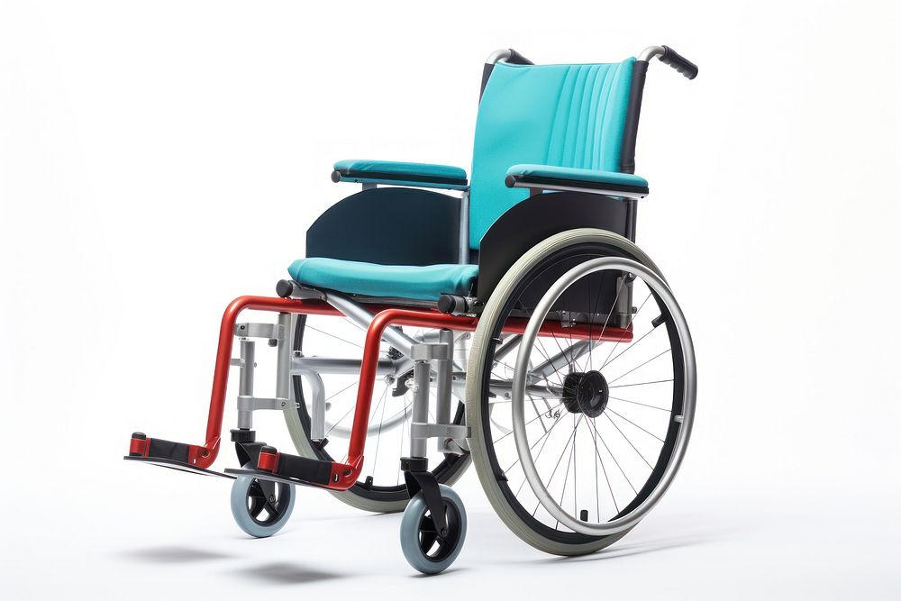 Wheelchair white background parasports assistance. AI generated Image by rawpixel.