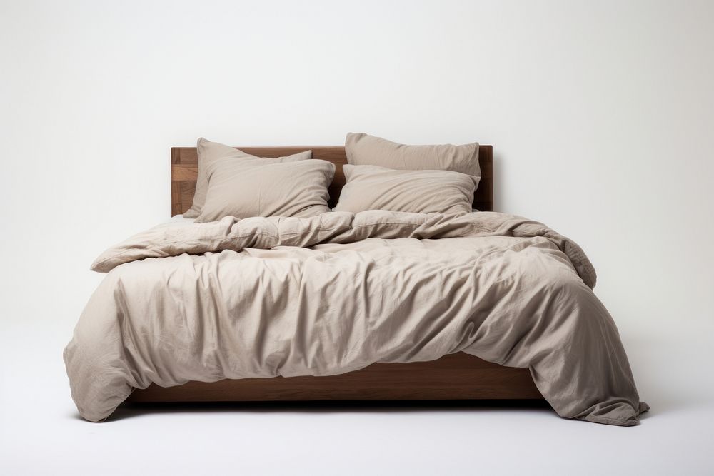 Bed furniture blanket cushion. AI generated Image by rawpixel.