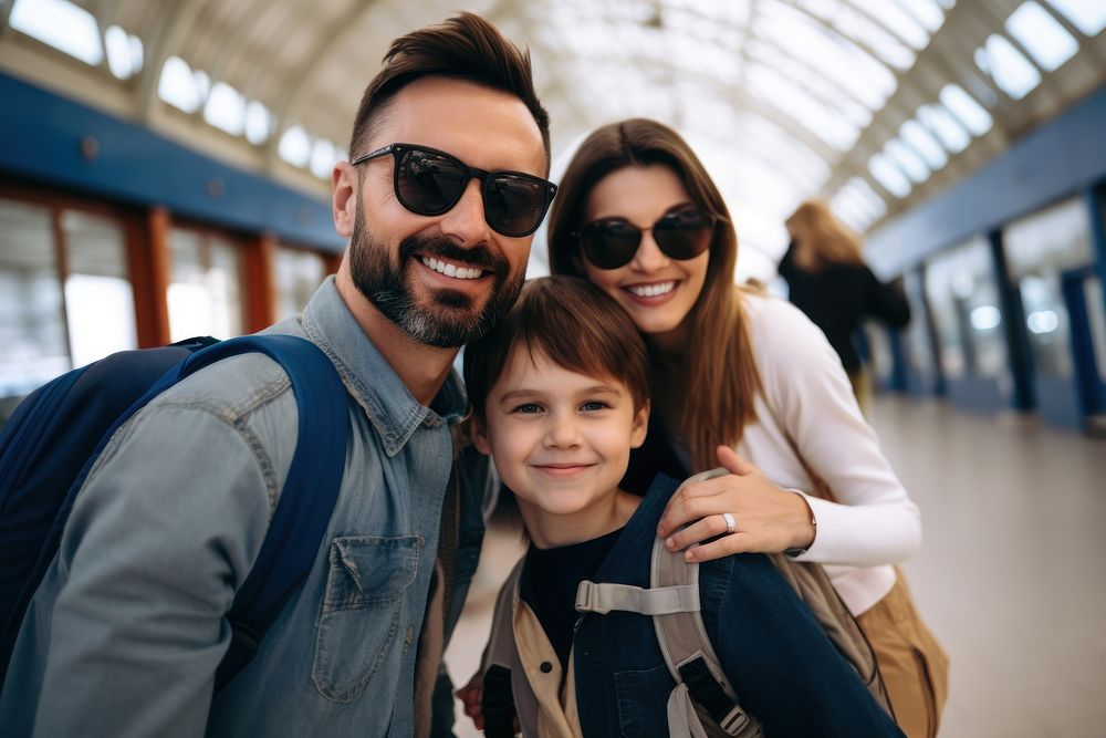 Parent sunglasses portrait family. AI generated Image by rawpixel.