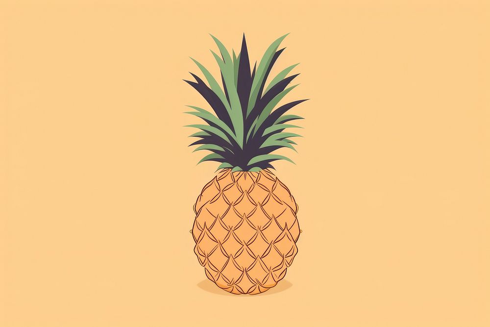 Pine apple pineapple plant fruit. AI generated Image by rawpixel.