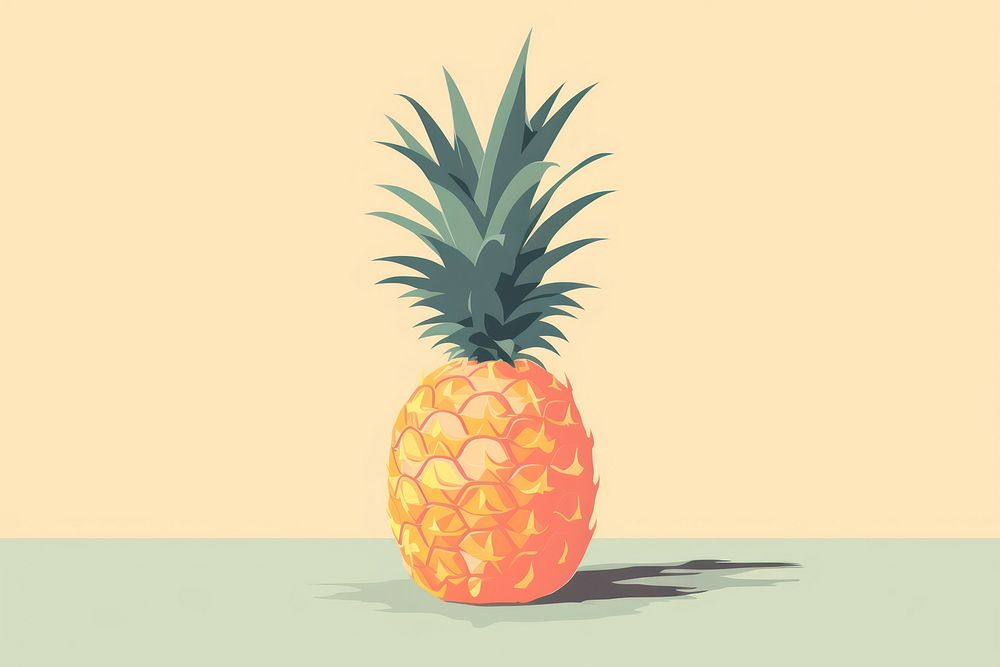 Pine apple pineapple fruit plant. AI generated Image by rawpixel.