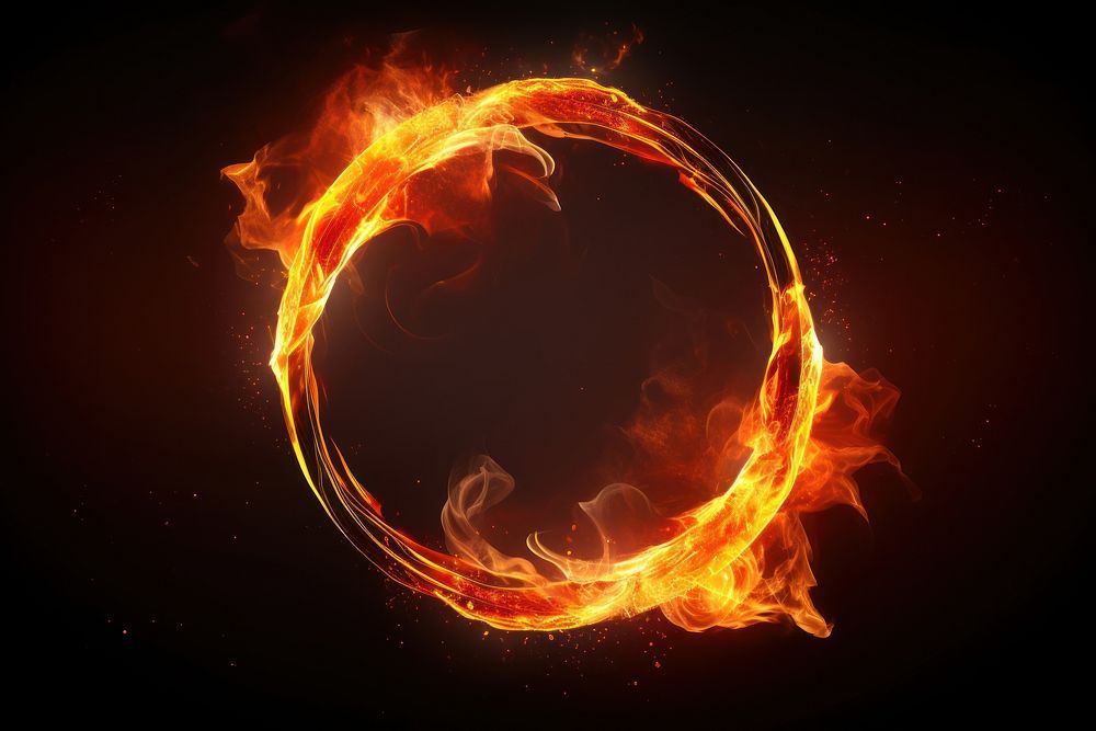 Ring of fire effect AI generated image by rawpixel 