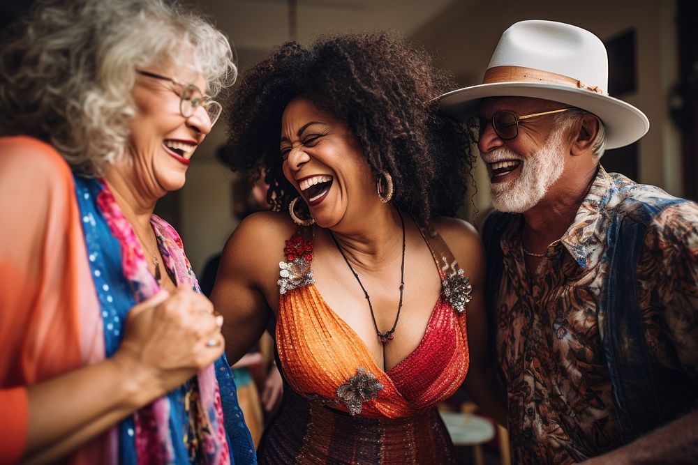 Laughing adult party fun. AI generated Image by rawpixel.
