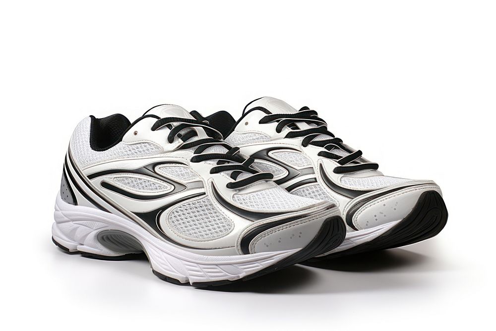 Sports shoes footwear white shoelace. AI generated Image by rawpixel.