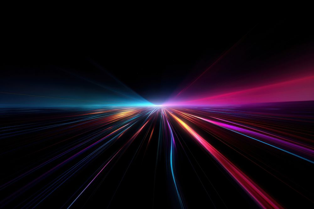 Abstract neon road effect  image 