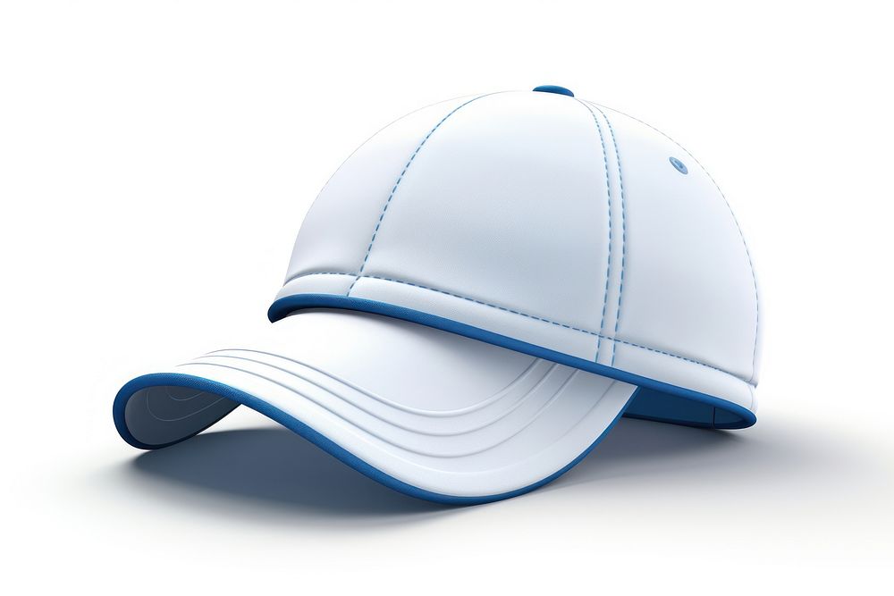 Tennis hat white white background headwear. AI generated Image by rawpixel.