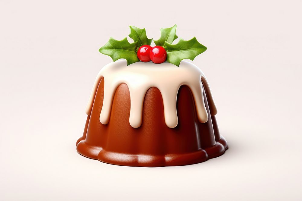 Traditional British Christmas Pudding christmas tradition dessert. AI generated Image by rawpixel.