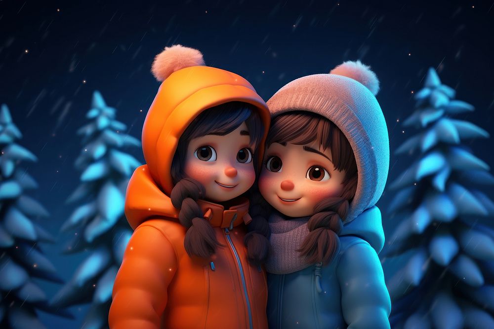 Clothing cartoon winter representation. AI generated Image by rawpixel.