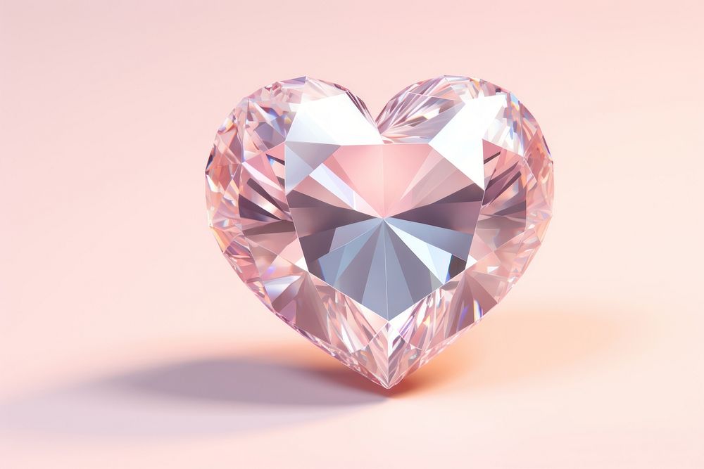 Heart diamond gemstone jewelry. 