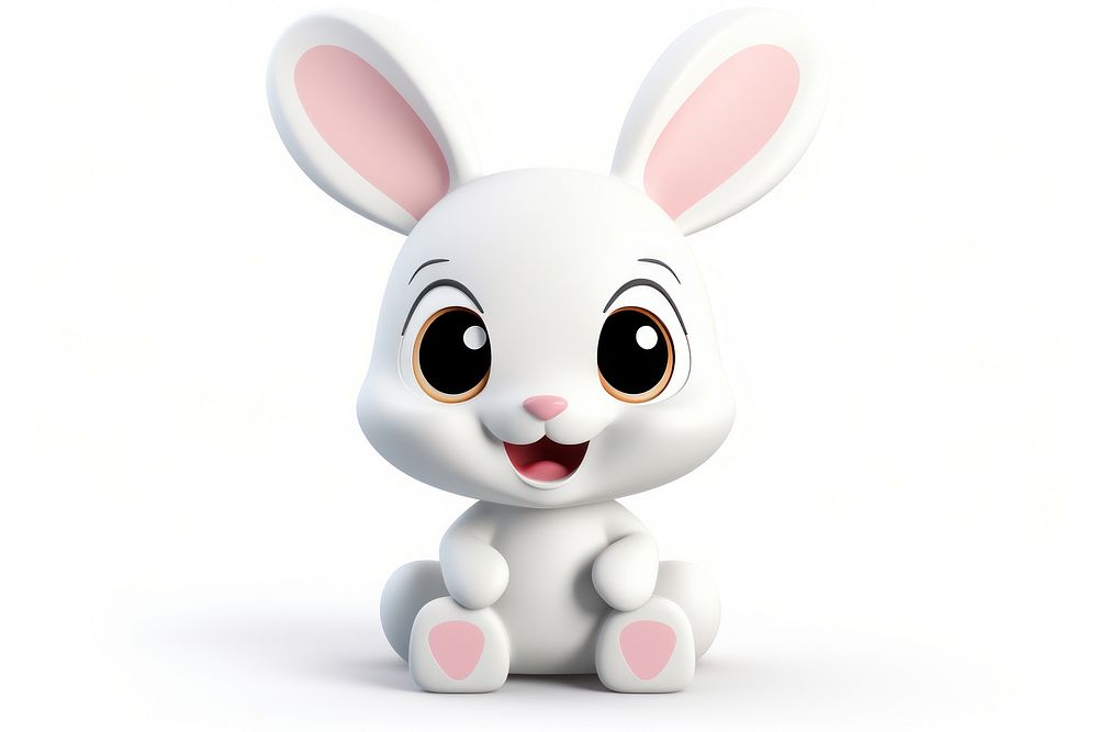 Easter bunny figurine cartoon animal. AI generated Image by rawpixel.