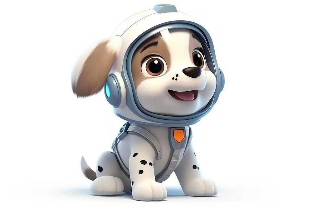 Dog astronaut cartoon cute toy. 