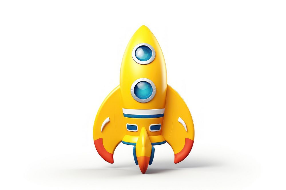 Rocket vehicle cartoon toy. AI generated Image by rawpixel.