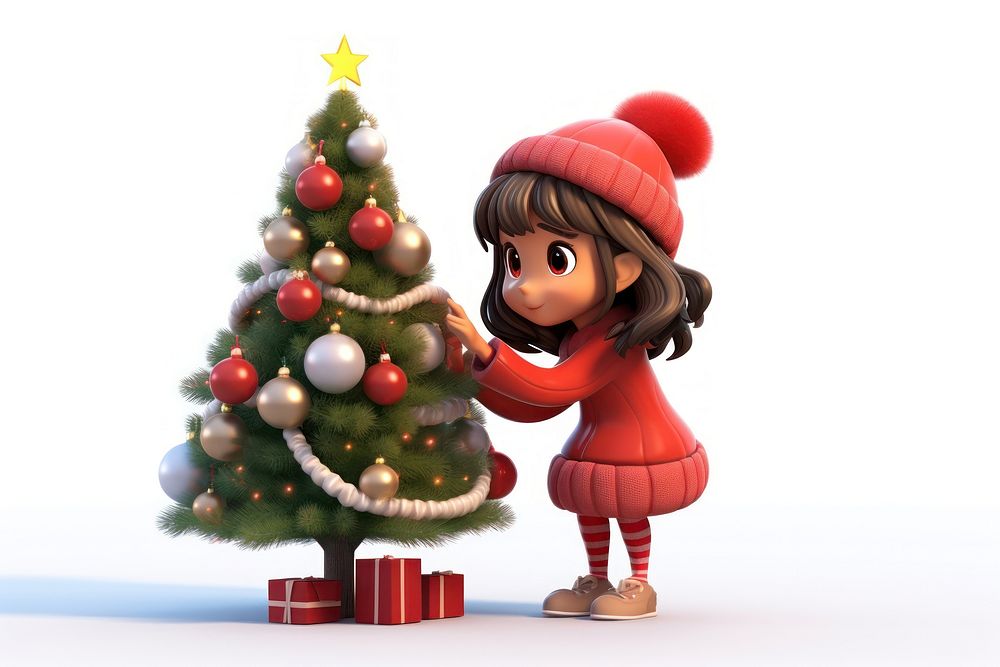Christmas smiling cartoon celebration. AI generated Image by rawpixel.