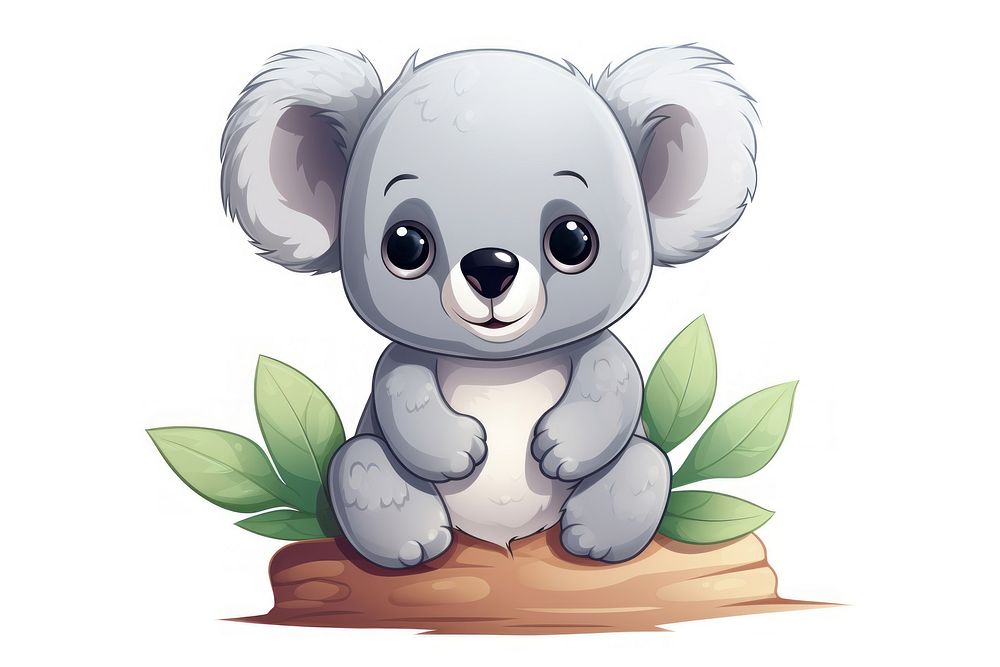 Cute animals koala cartoon mammal. AI generated Image by rawpixel.