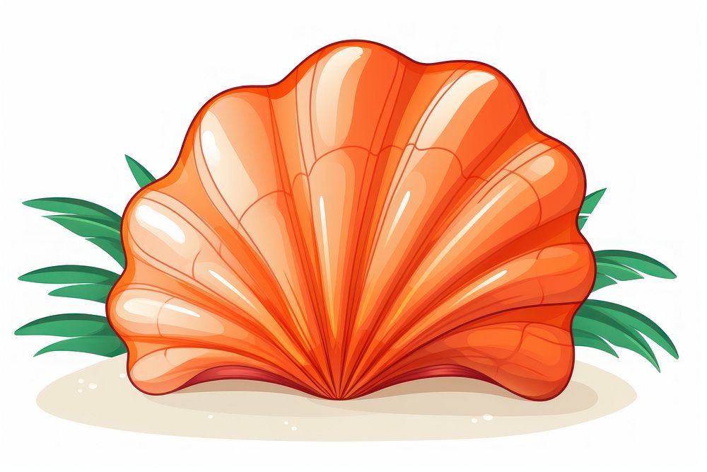 Shell cartoon white background invertebrate. AI generated Image by rawpixel.