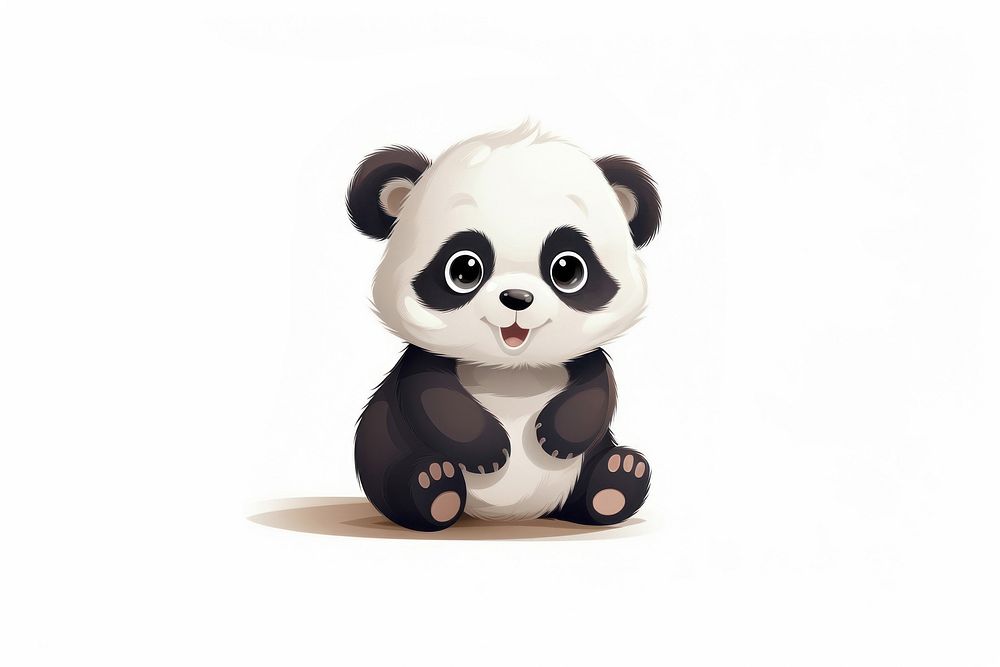 Baby panda animal mammal bear. AI generated Image by rawpixel.