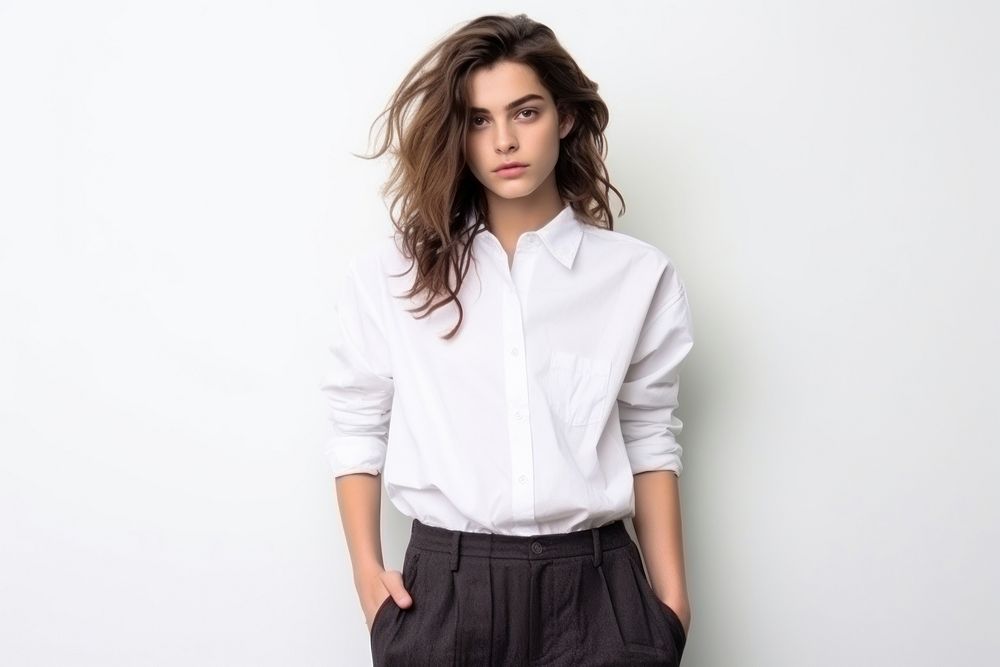 Androgynous clothes fashion sleeve blouse. AI generated Image by rawpixel.